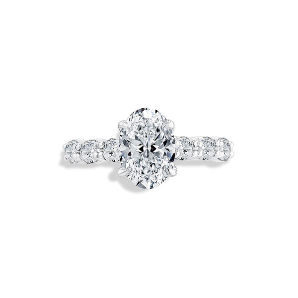 A. Jaffe Signature Oval Engagement Ring Setting