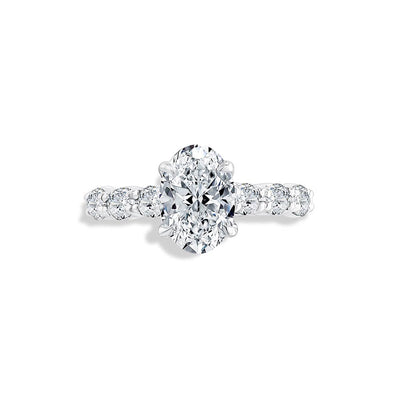 A. Jaffe Signature Oval Engagement Ring Setting - A.Jaffe product