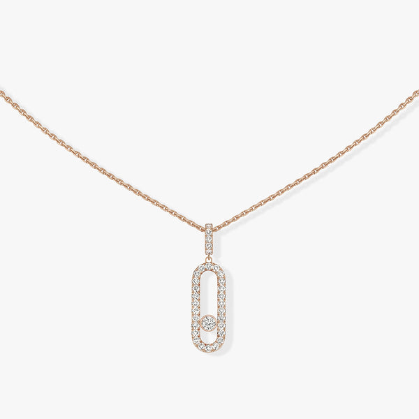 Messika Move Uno Pave LM Diamond Necklace