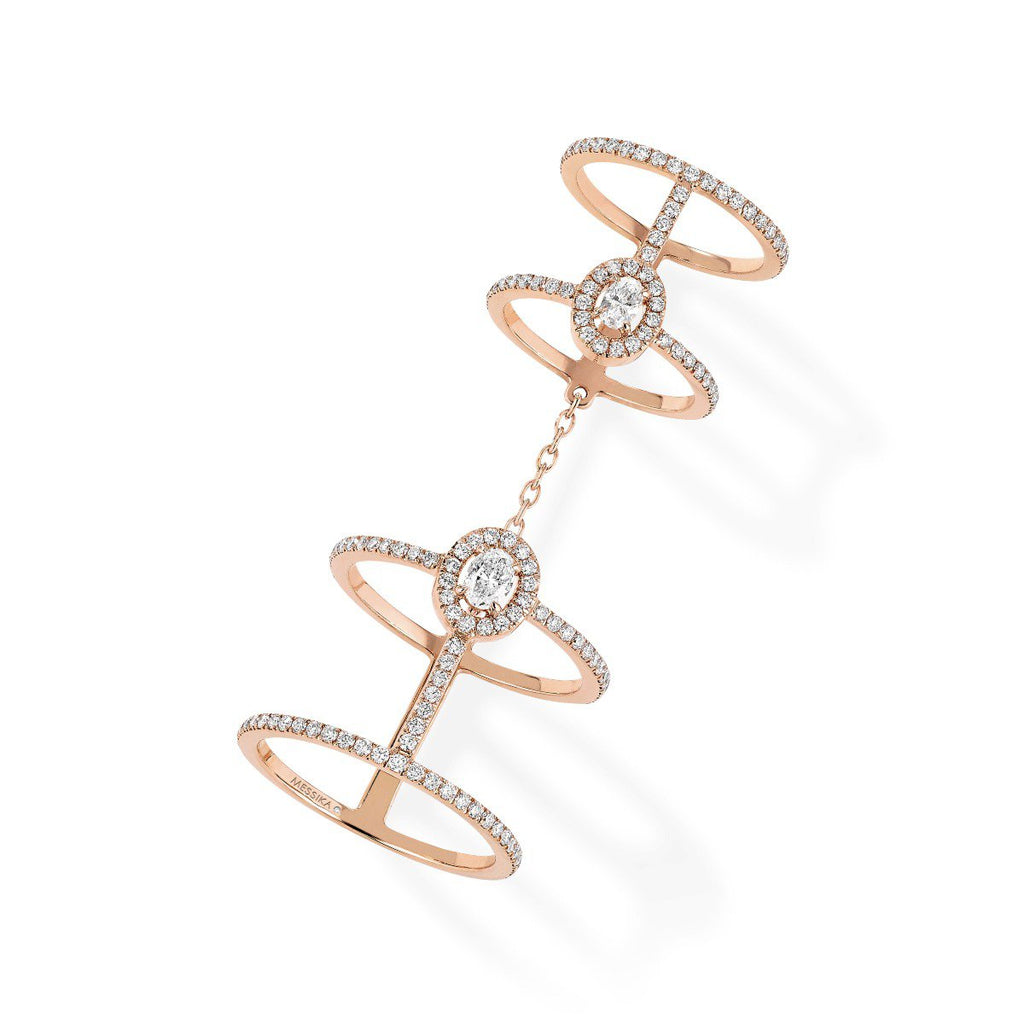 Messika Glam'Azone Pavé Diamond Double Ring