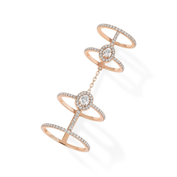 Messika Glam'Azone Pavé Diamond Double Ring