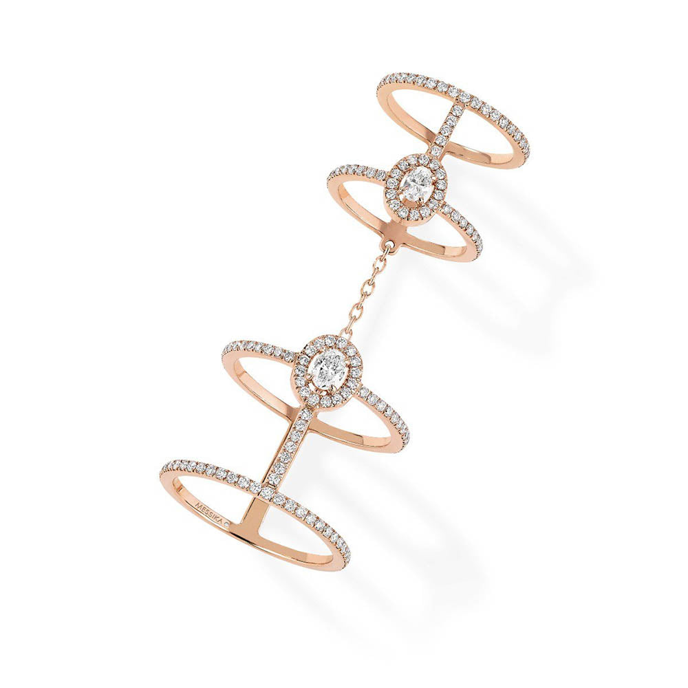 Messika Glam'Azone Pavé Diamond Double Ring