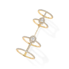 Messika Glam'Azone Pavé Diamond Double Ring