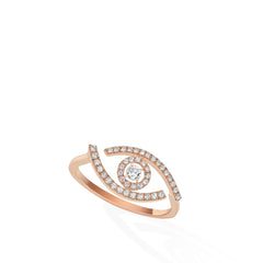 Messika Lucky Evil Eye Pavé Diamond Ring