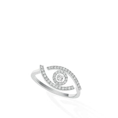 Messika Lucky Evil Eye Pavé Diamond Ring