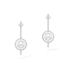 Messika Lucky Move Pavé Diamond Circle Drop Earrings
