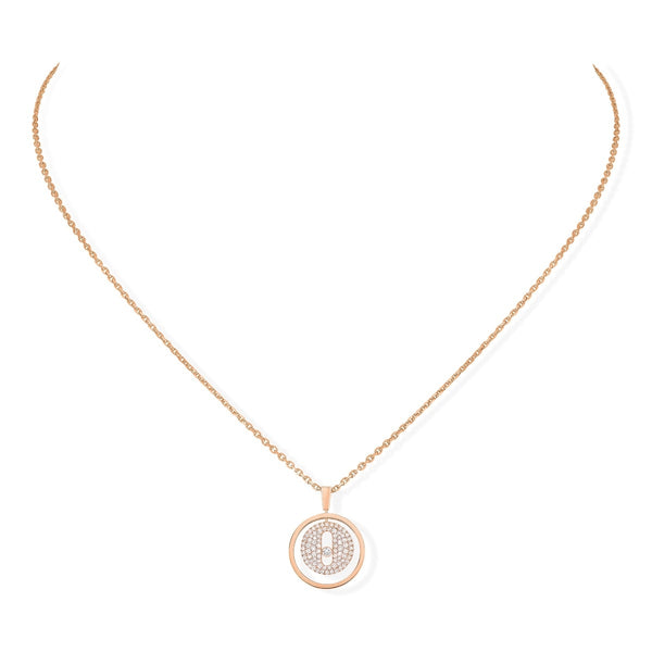 Messika Lucky Move PM Pavé Diamond Circle Necklace