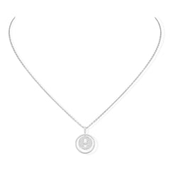 Messika Lucky Move PM Pavé Diamond Circle Necklace