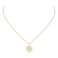 Messika Lucky Move PM Pavé Diamond Circle Necklace