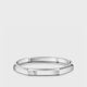 Brushed white gold