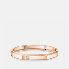 Messika Moderniste Medium Non-Pavé Bracelet in Rose Gold, front view