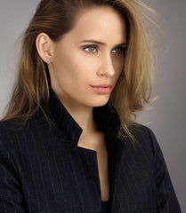 Messika Move Uno Diamond Cage Stud Earrings in White Gold