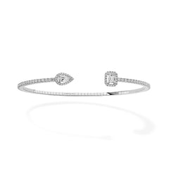 Messika My Twin Toi & Moi Thin Pavé Diamond Cuff