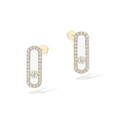 Messika Move Uno Pave Diamond Earrings