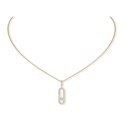 Messika Move Uno Pave LM Diamond Necklace