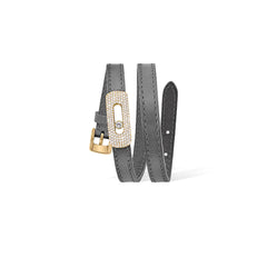 Messika My Move Yellow Gold Pave Diamond Motif Bracelet