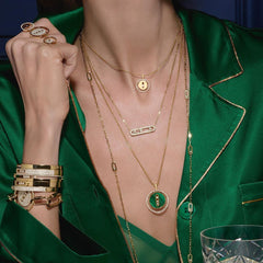 Messika Lucky Move Color Malachite and Diamond Necklace