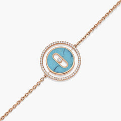 Messika Lucky Move PM Turquoise Rose Gold Bracelet