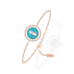 Messika Lucky Move PM Turquoise Rose Gold Bracelet