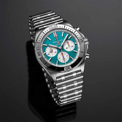 Breitling Chronomat B01 NFL Miami Dolphins Edition with Rouleaux Steel Bracelet - 42mm