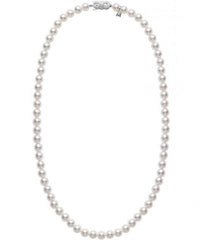 Mikimoto 7.5mm A Akoya Pearl Necklace – 18K Yellow Gold