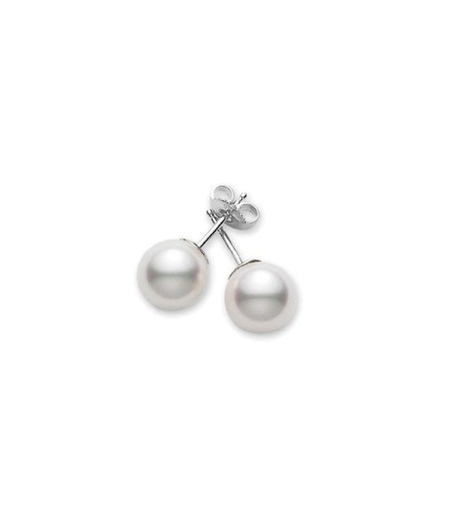 Mikimoto 6.5-7mm AA Pearl Stud Earrings in White Gold