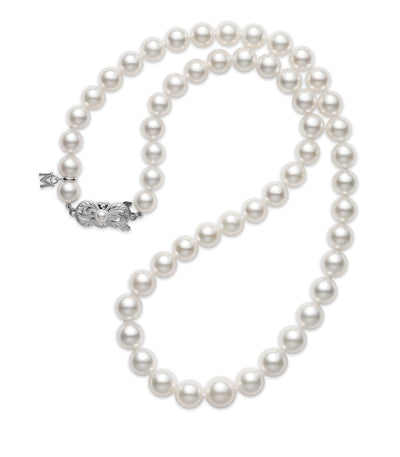 Mikimoto Graduated 9 x 7mm Akoya Pearl Strand Necklace - 18 Inches - Mikimoto product