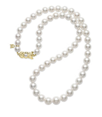 Mikimoto Graduated 9 x 7mm Akoya Pearl Strand Necklace - 18 Inches