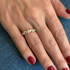 EF Collection Jumbo Multi Faceted Diamond Ring