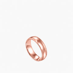 Low Dome Milgrain 6mm Comfort Fit Wedding Band