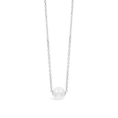 Mikimoto 8mm White Gold Pearl Pendant Necklace