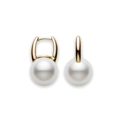 Mikimoto Classic Elegance Yellow Gold South Sea Pearl Earrings