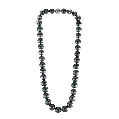 Mikimoto Black South Sea Pearl 18kt White Gold 17.5" Strand Necklace - Mikimoto product
