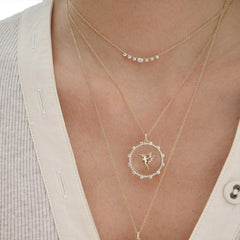 EF Collection Floating Hummingbird Pendant and Necklace