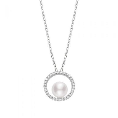 Mikimoto Diamond Circle Pearl Necklace - Mikimoto product