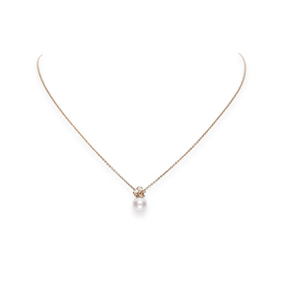 Mikimoto Pearl and Flower Diamond Necklace - Mikimoto product