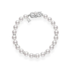 Mikimoto Pearl and Diamond Bracelet