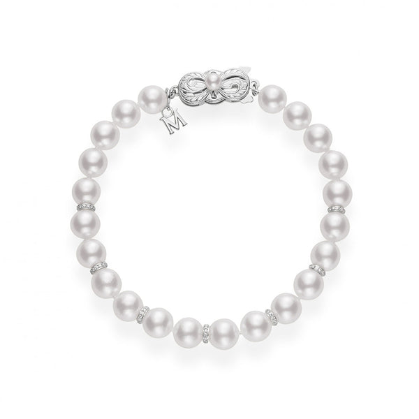 Mikimoto Pearl and Diamond Bracelet