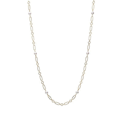 Mikmoto M Collection Yellow Gold Akoya Pearl Necklace - Mikimoto product