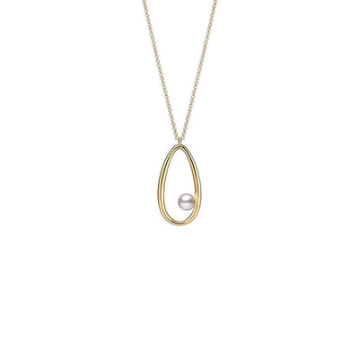 Mikimoto Moon Dew Akoya Pearl Pendant Necklace in Yellow Gold - Mikimoto product