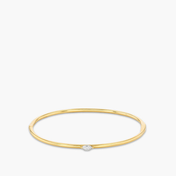 .20 Carat Marquise Diamond Hinged Bangle