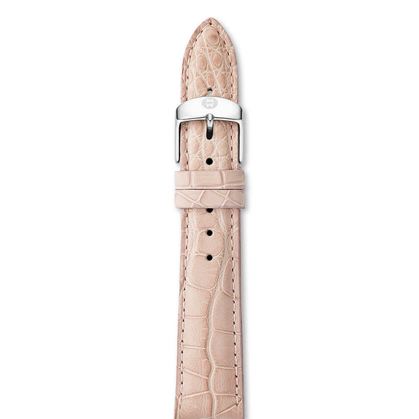 Michele Blush Alligator 18mm Strap – J.R.DUNN display picture 2