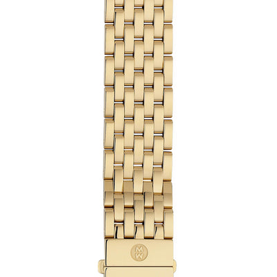 Michele 18mm Deco Yellow Gold 7 Link Bracelet - Michele product