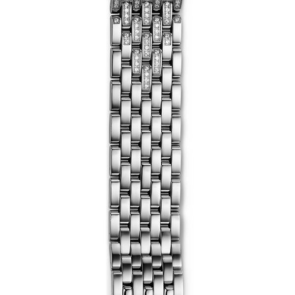 Michele 18mm Deco Taper Stainless Steel Diamond 7 Link Bracelet
