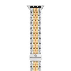 Michele 7-Link Apple Watch Bracelet - Tri-Tone Stainless Steel