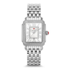 Michele Deco Madison Mid Stainless Steel Diamond Watch