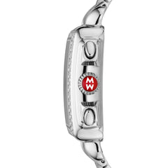Michele Deco Stainless Steel White Mother of Pearl & Diamond Dial Watch