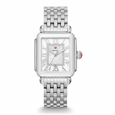 Michele Deco Madison Stainless Steel Diamond Dial Watch - Michele product