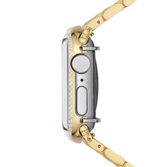 Michele Apple Watch Series 7-9 41mm Diamond Jacket in Yellow Gold