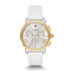 Michele Sporty Sport Sail Gold and White Watch - 38mm